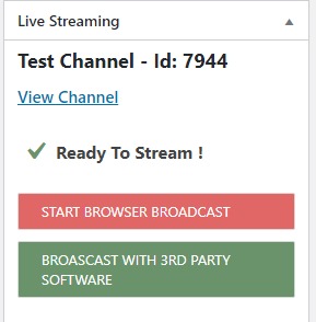 Ready to stream!