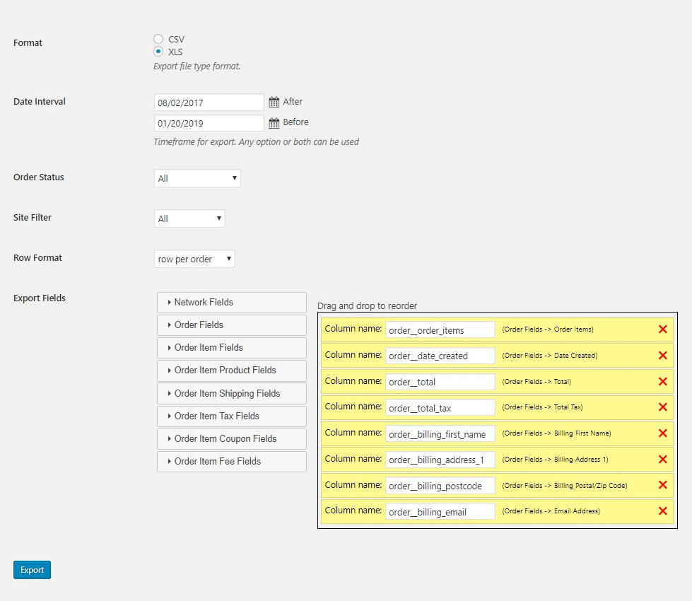 exporting order