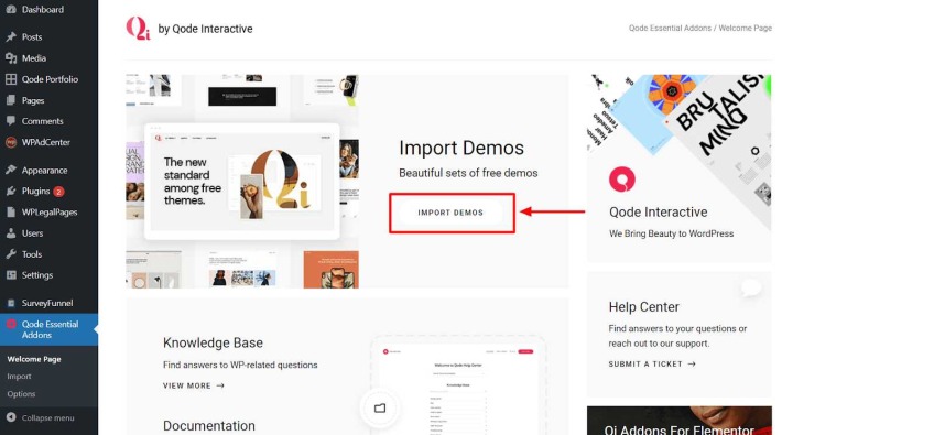 Import demos