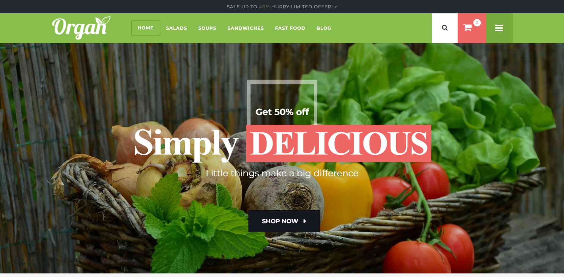 Organ Demo WordPress theme