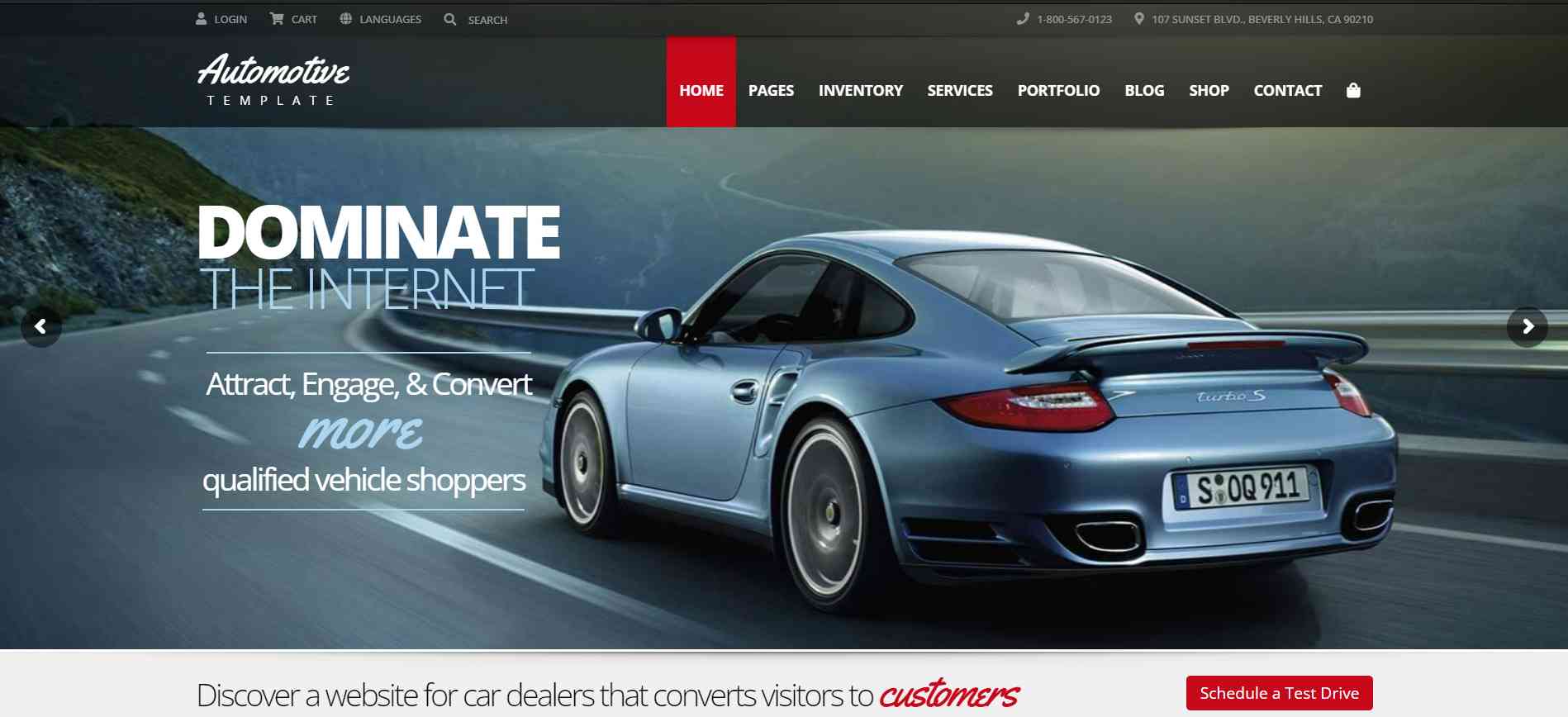 Automotive Car Dealership Business WordPress Theme