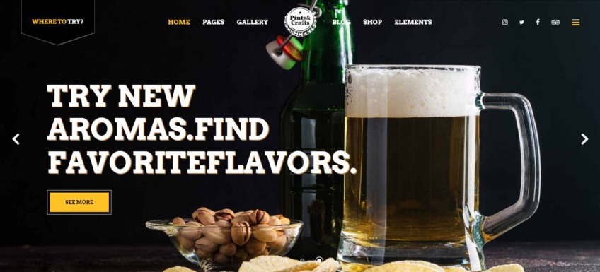 Pints&Crafts – Bar, Beer & Pub Theme