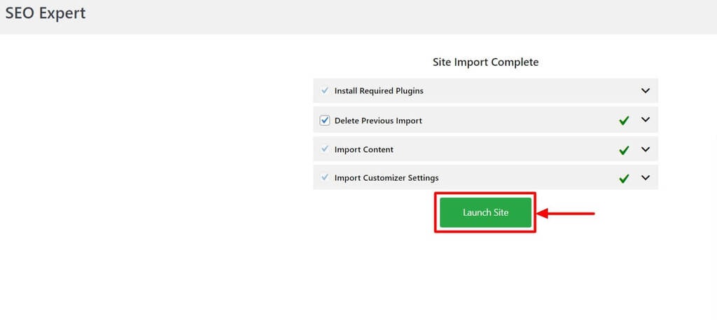 launching the site