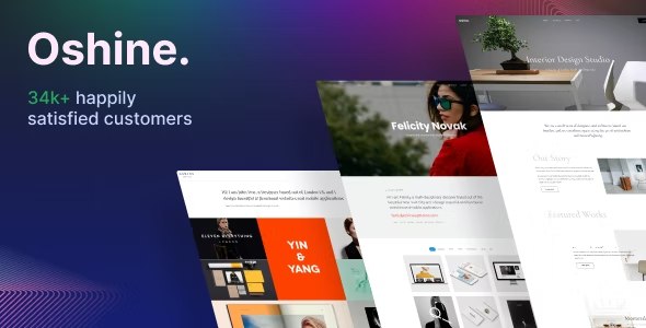 oshine photography WordPress theme