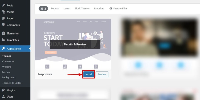 responsive install