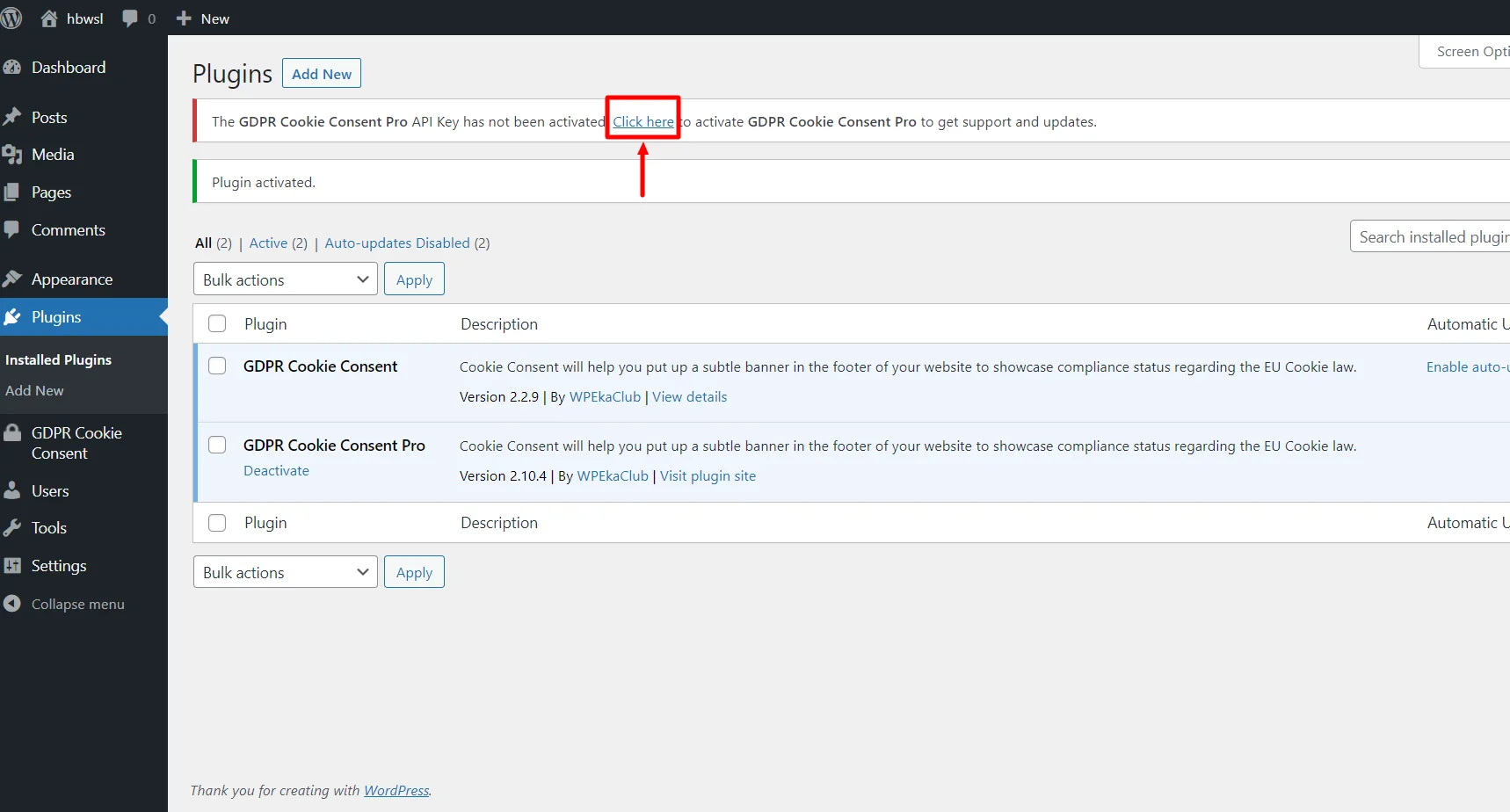 Activating the API and product ID