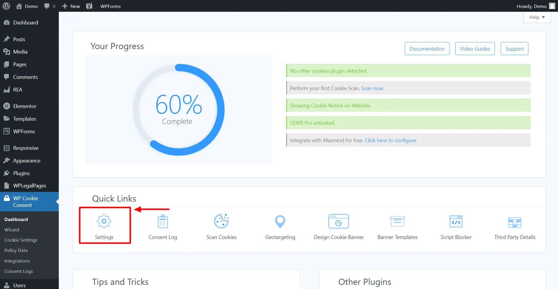 Plugin Dashboard