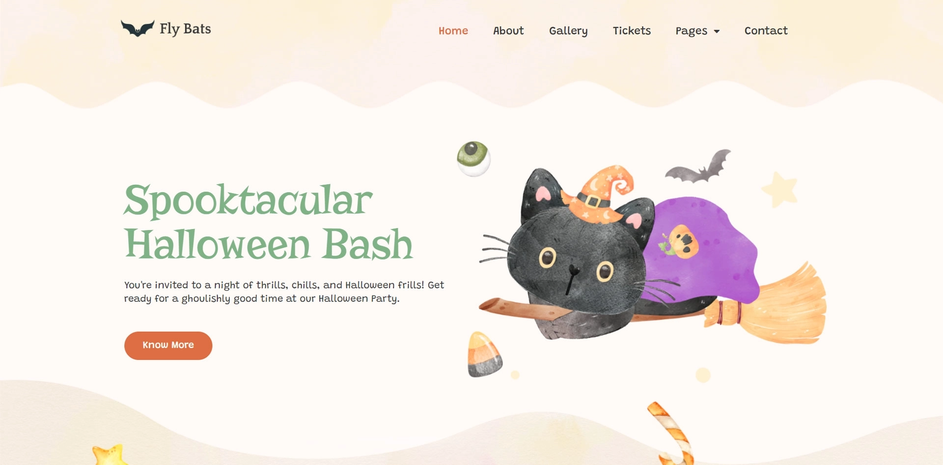 Halloween party template