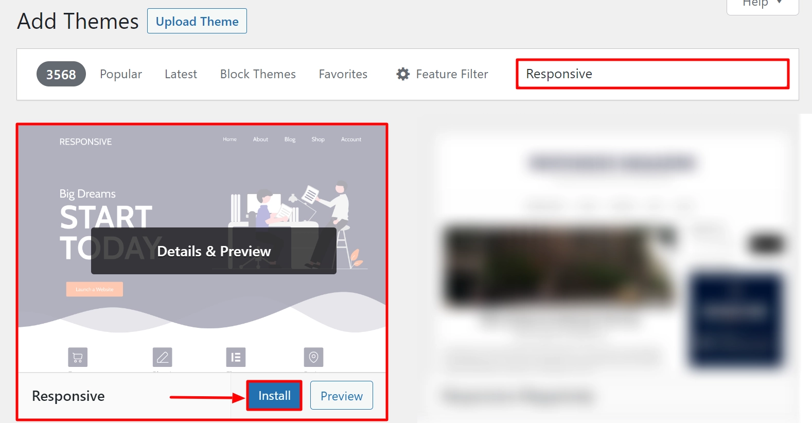 Click on the Install button.
