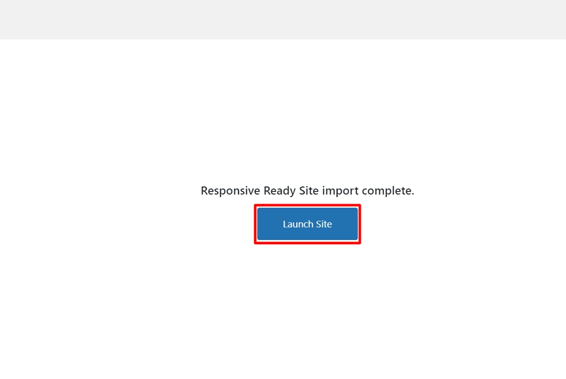 Now, click on Launch Site button.