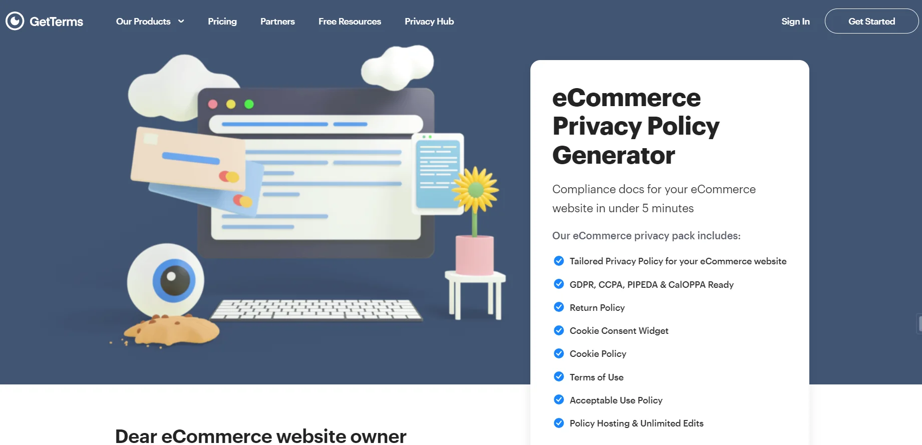 GetTerms plugin - terms and conditions generator