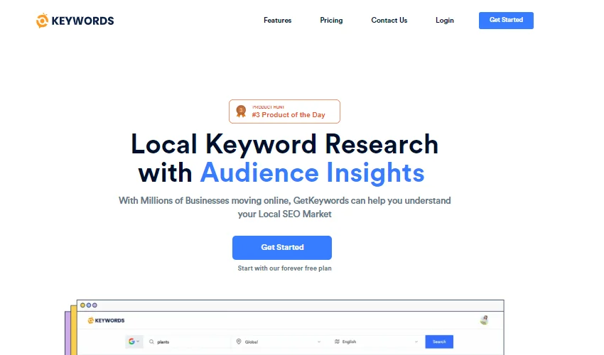 Get keywords