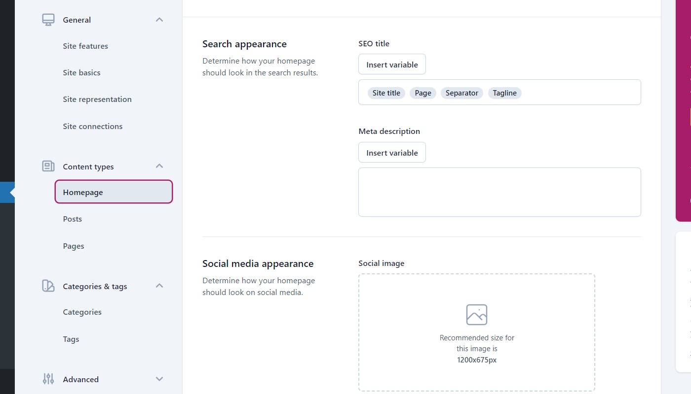 Go to content types and click on homepage