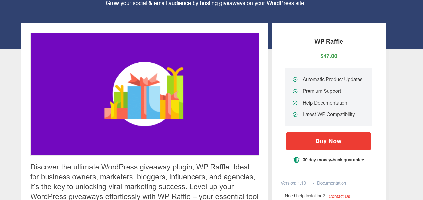 WP Raffle -  Best WordPress Marketing Plugin