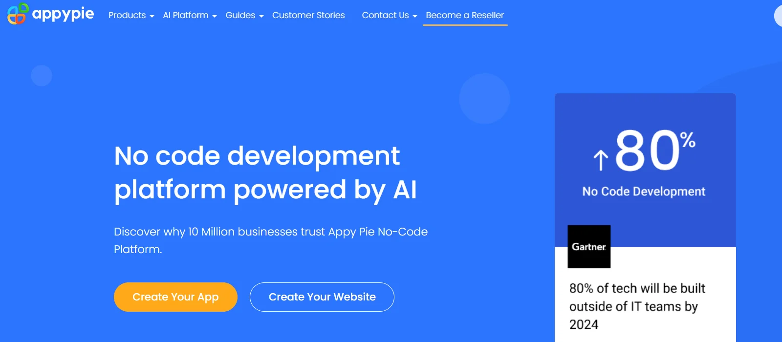 Appy-pie- AI website builders