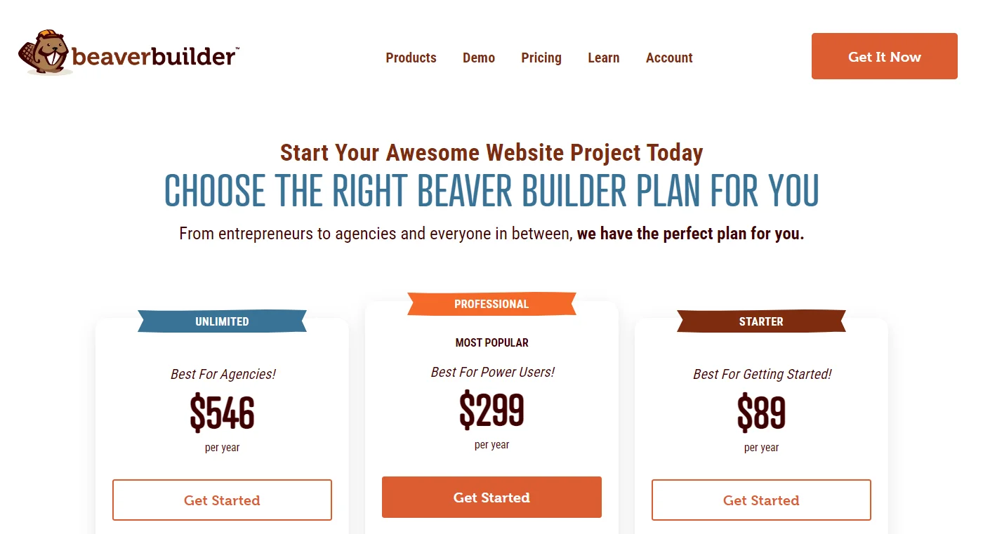 Beaver builder