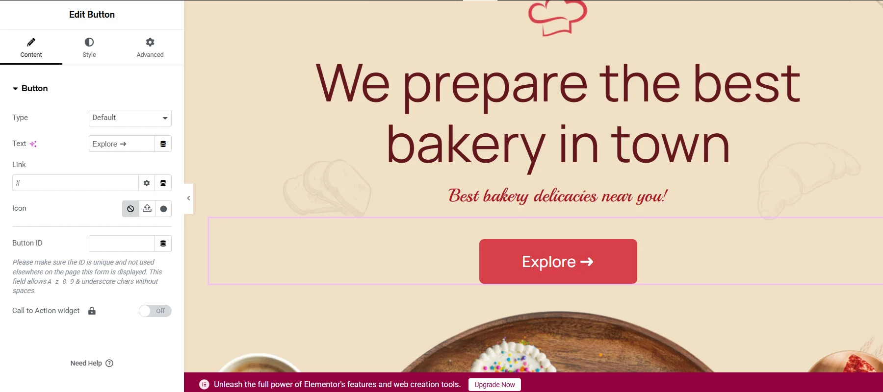 Styling a template